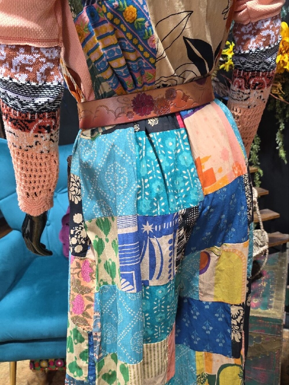 POL Colorful Boho Patchwork Jumper! - Picture 11 of 15